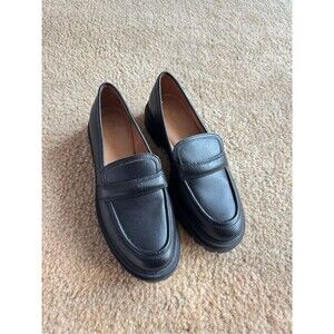 Madewell The Bradley Lugsole Loafer Leather Black 8
